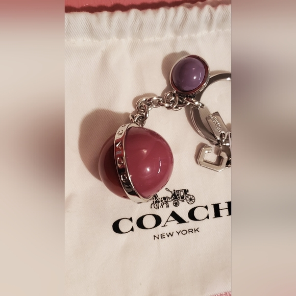 Sold Coach Orbit Bag Charm or Keychain - Picture 7 of 11